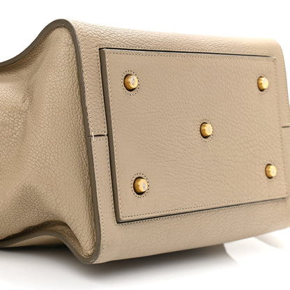 Celine Crisped Calfskin Small Tie Knot Tote Light Taupe 9 of 17