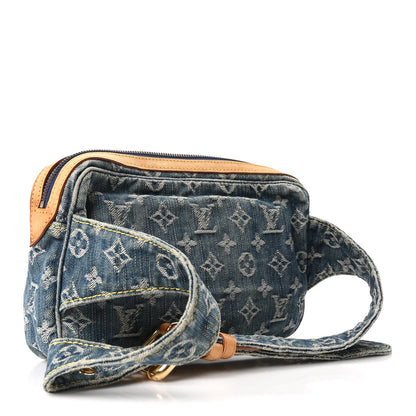 Louis Vuitton Monogram Denim Bum Bag Blue 3 of 8