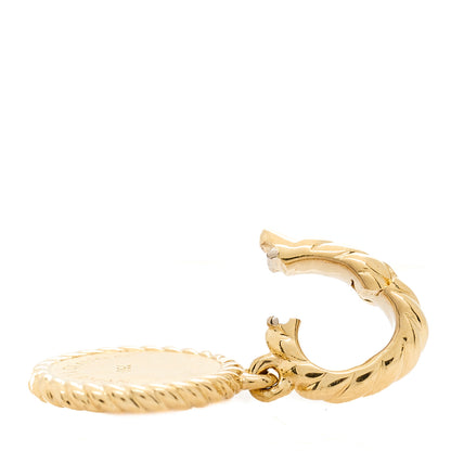 David Yurman 18K Yellow Gold Diamond Emerald Evil Eye Amulet Pendant 3 of 3