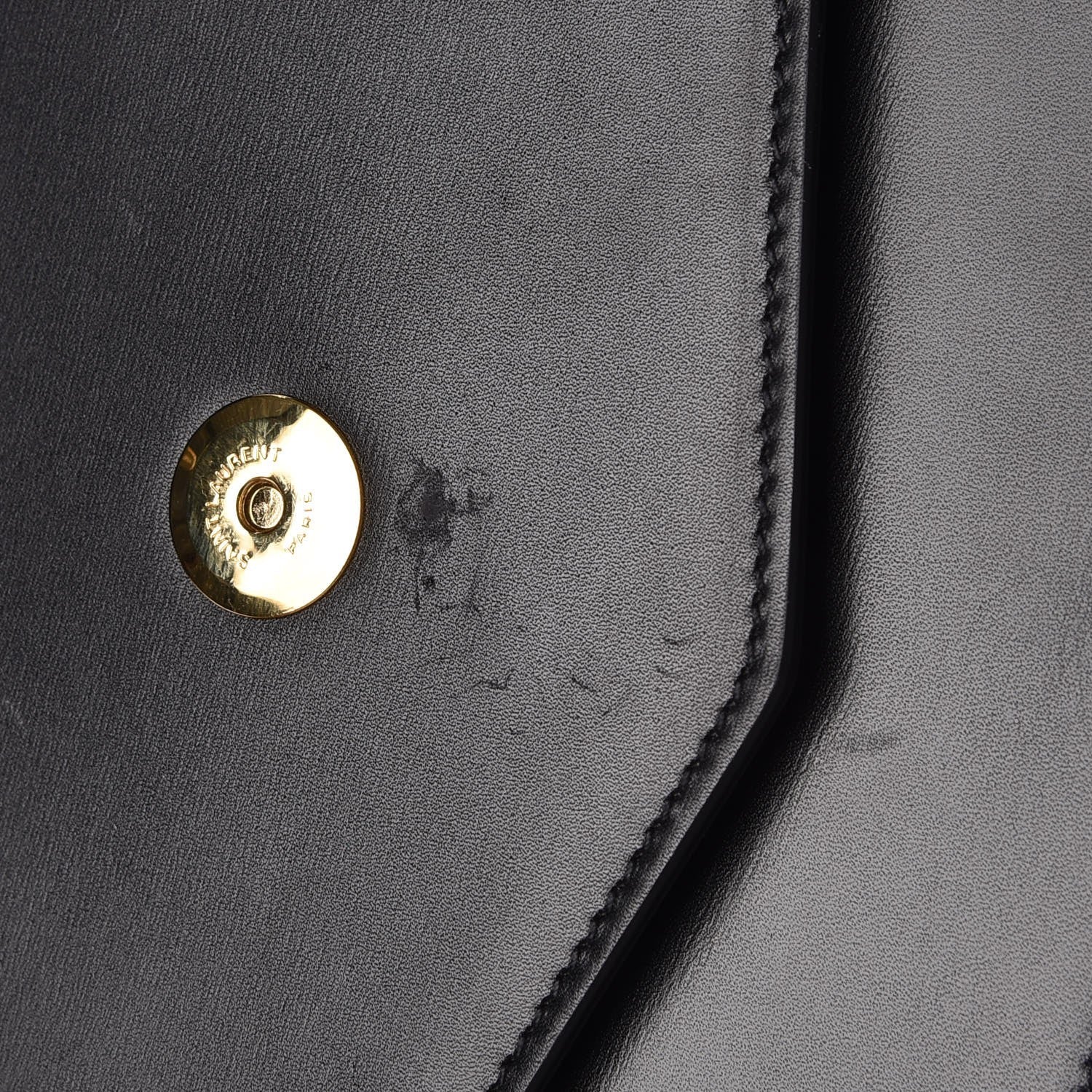 Saint Laurent Smooth Calfskin Monogram Medium Sulpice Shoulder Bag Black 8 of 8