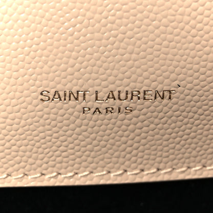 Saint Laurent Grain De Poudre Small Monogram Kate Satchel Dark Beige 6 of 11
