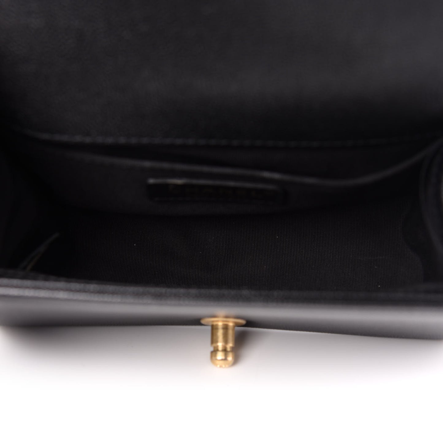 Caviar Quilted Small Boy Flap Black