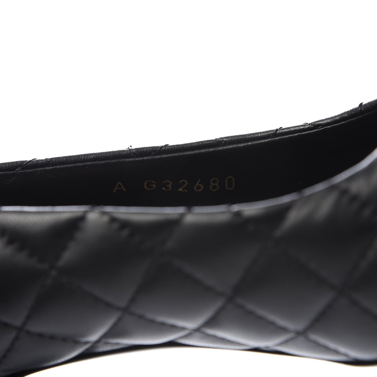 Chanel Lambskin Patent Cap Toe Chain Pumps 37.5 Black 9 of 10