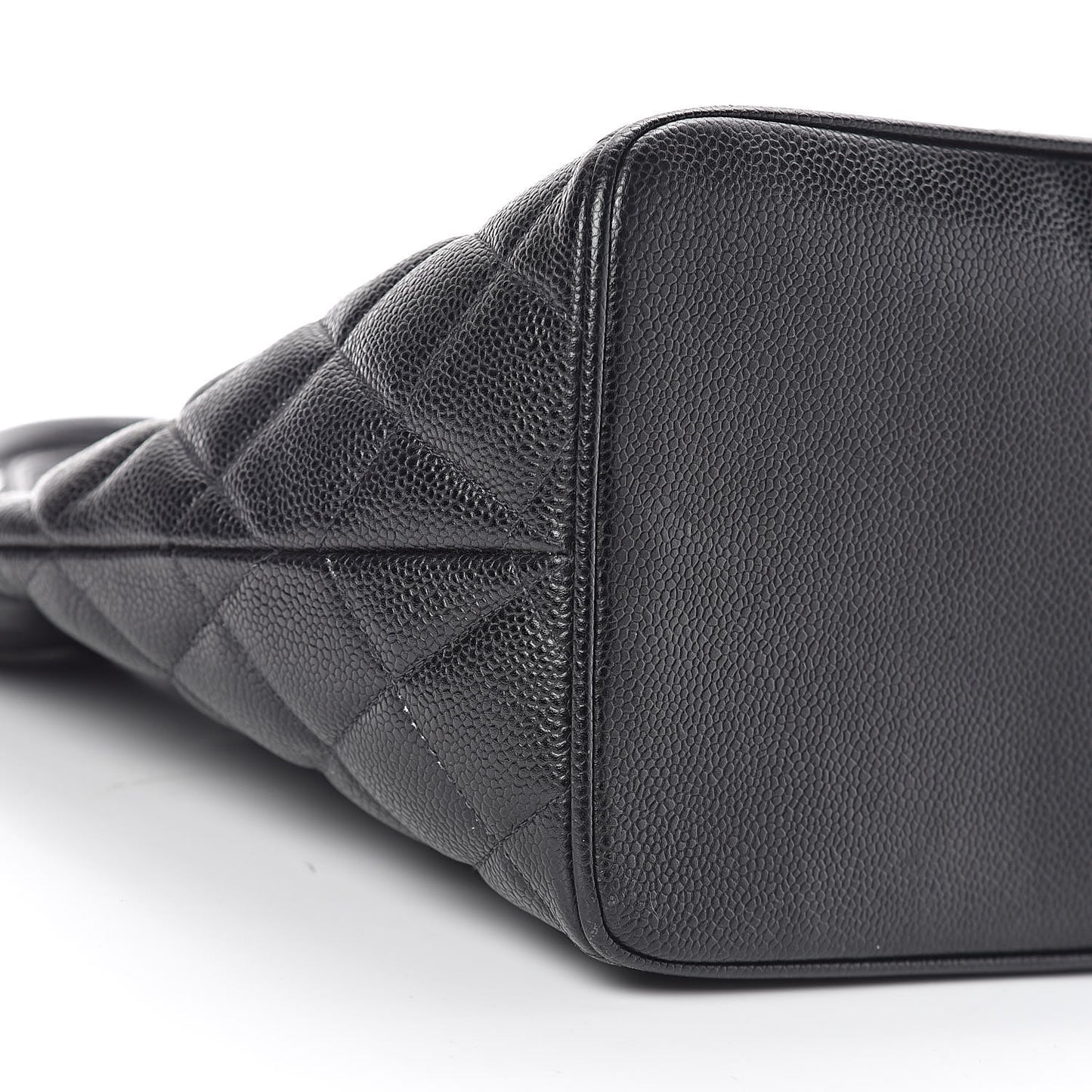 Caviar Quilted Medallion Tote Black