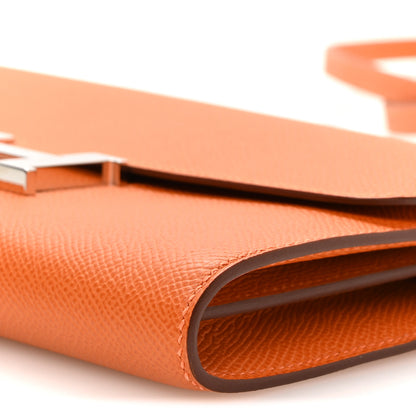 Hermes Epsom Constance Long Wallet To Go Wallet Orange 10 of 11