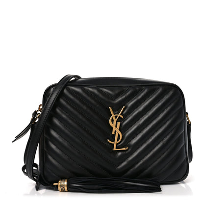 Saint Laurent Calfskin Matelasse Monogram Lou Camera Bag Black 1 of 10