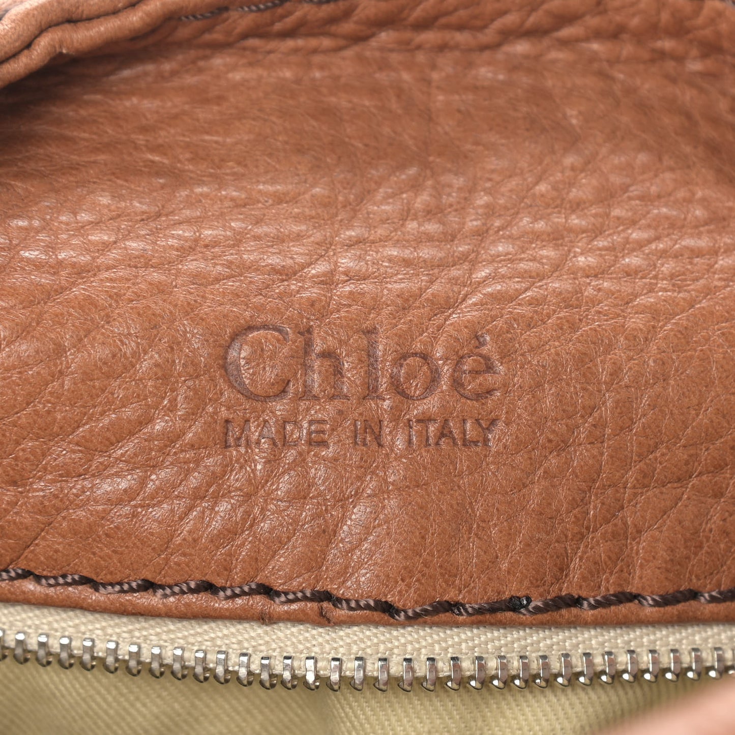 Calfskin Paddington Satchel Tan