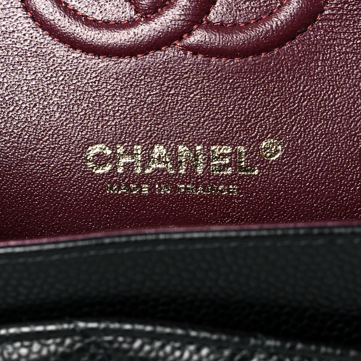 Caviar Quilted Small Double Flap Black