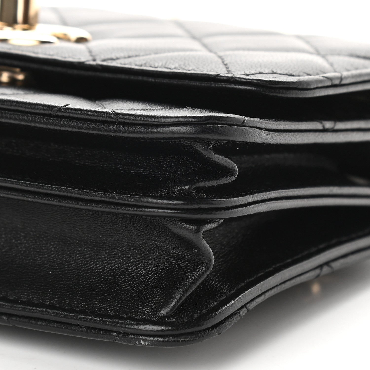 Chanel Lambskin Quilted Mini Trendy CC Wallet On Chain WOC Black 9 of 9