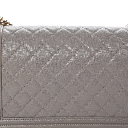 Chanel Caviar Quilted Medium Boy Flap Dark Beige 13 of 13