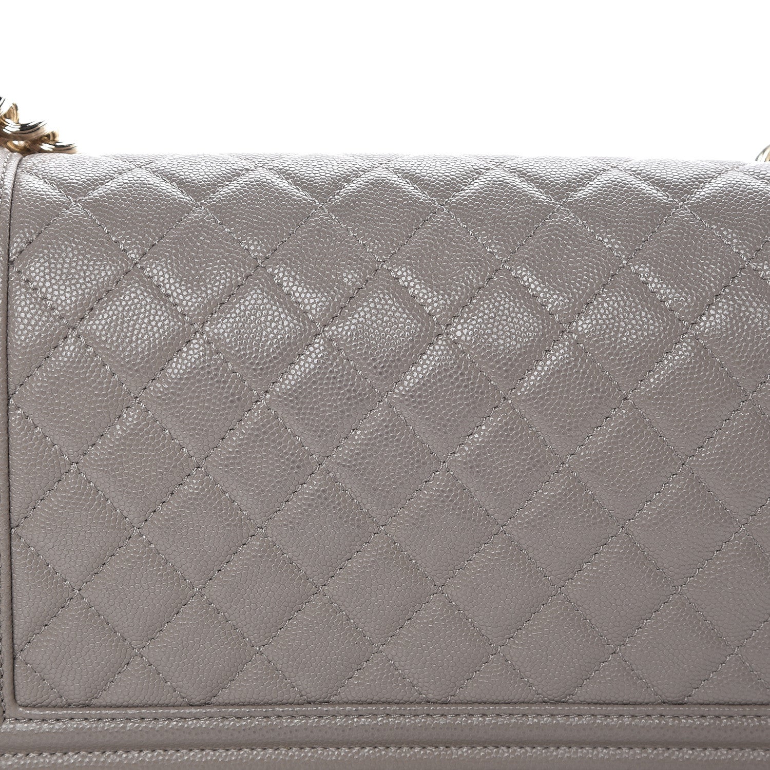Chanel Caviar Quilted Medium Boy Flap Dark Beige 13 of 13