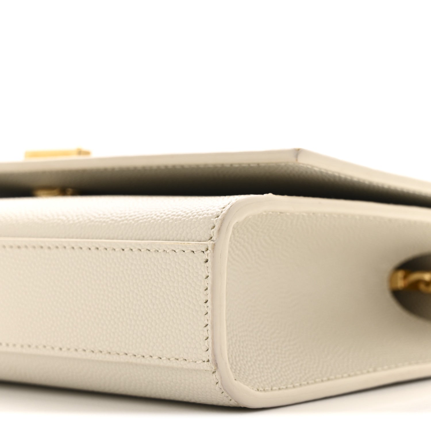 Saint Laurent Grain De Poudre Small Monogram Kate Satchel Crema Soft 10 of 12