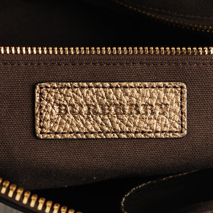 Burberry Smoked Check Small Salisbury Tote Antique Gold 3 of 11