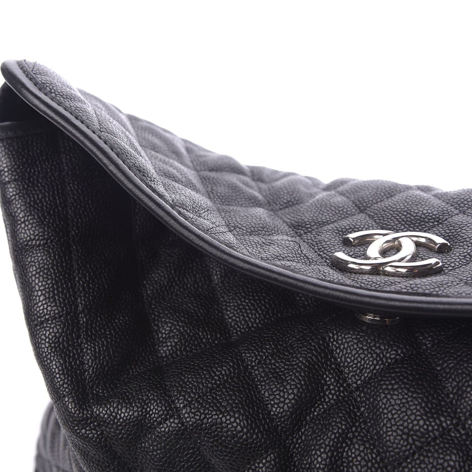 Chanel Caviar Quilted French Riviera Hobo Black 13 of 13