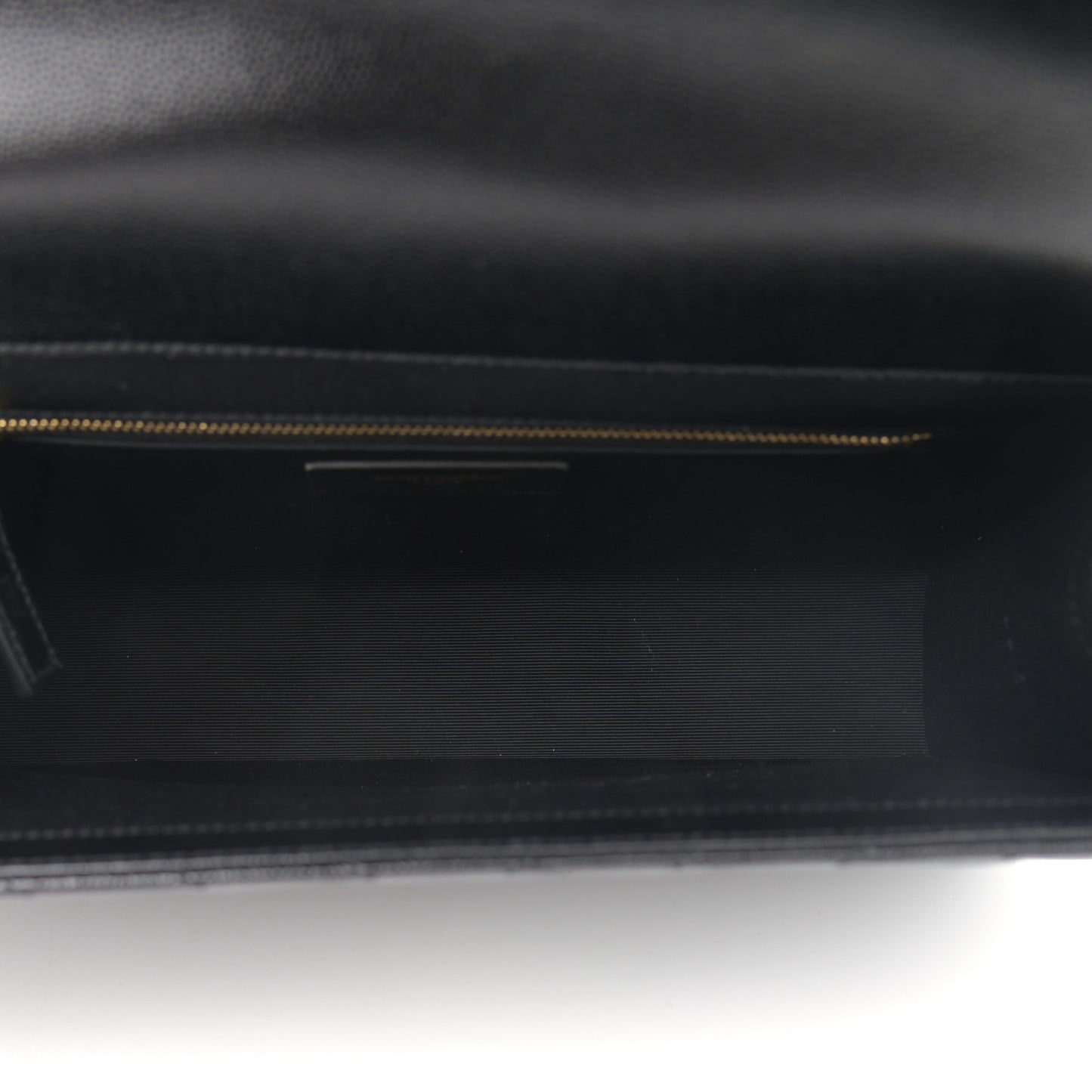 Grain De Poudre Matelasse Chevron Large Monogram Satchel Black