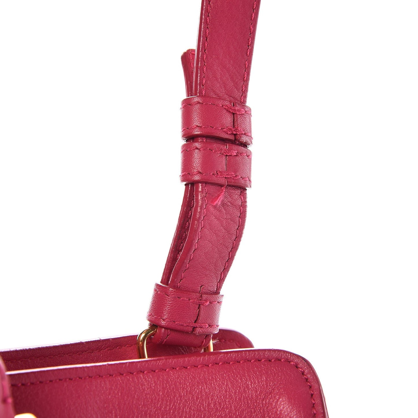 Calfskin Small Classic Y Cabas Fuchsia