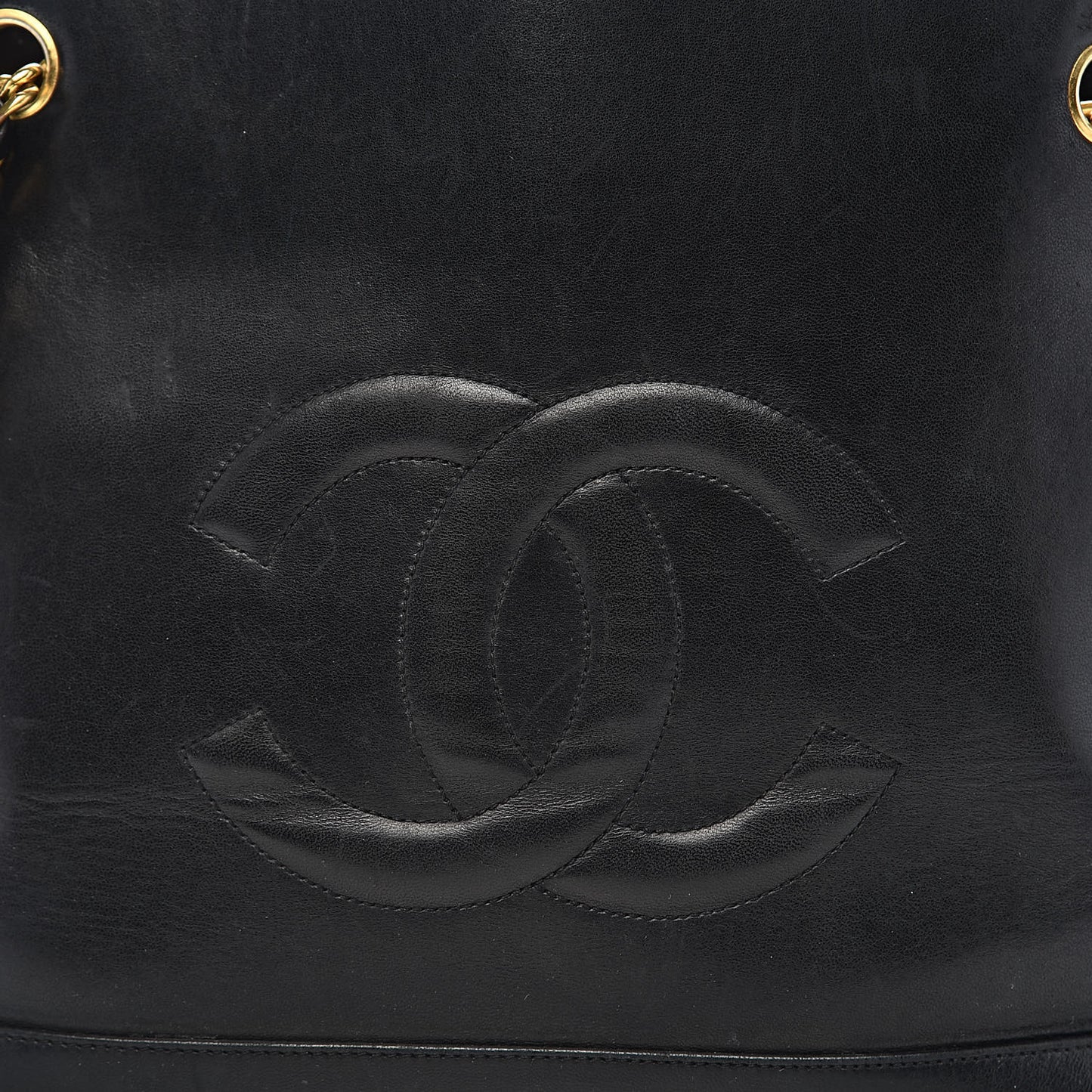 Lambskin CC Shoulder Bag Black