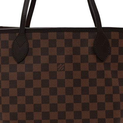 Louis Vuitton Damier Ebene Neo Neverfull MM Rose Ballerine 7 of 9
