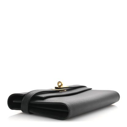 Hermes Epsom Kelly Longue Wallet Black 4 of 9