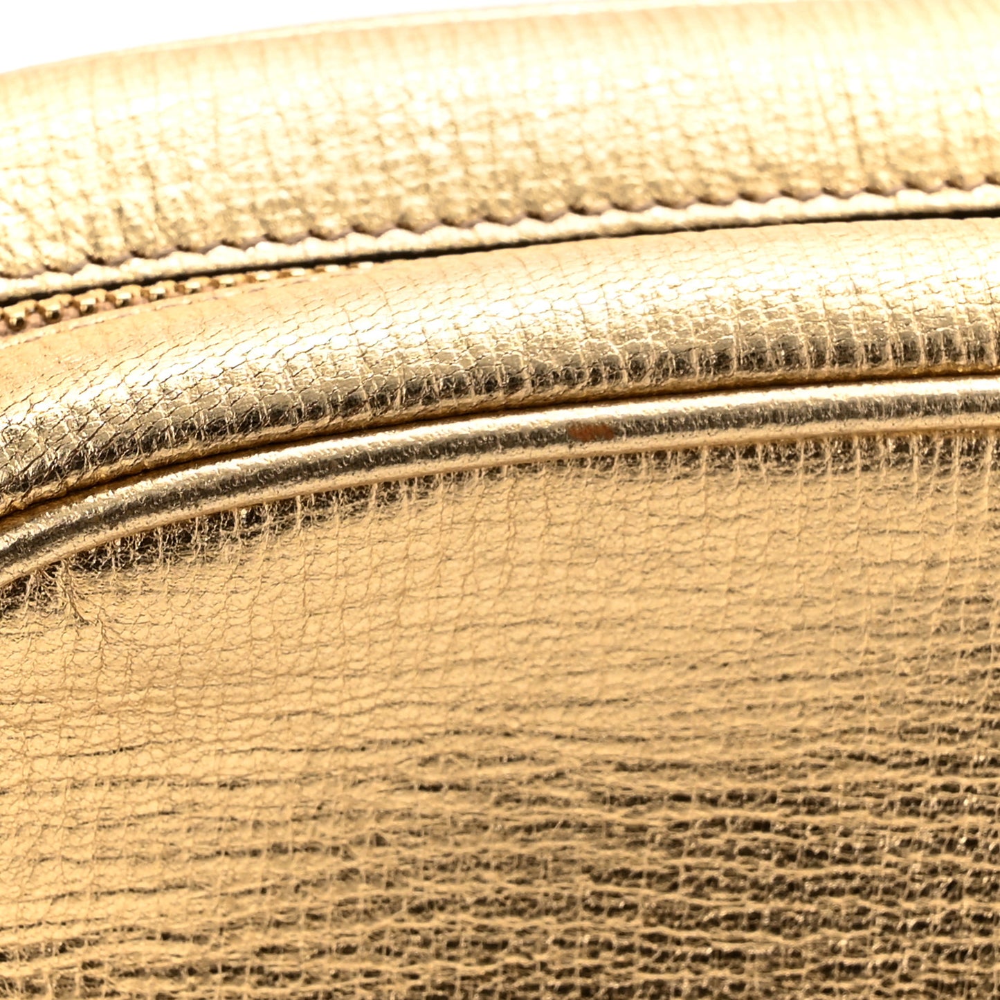 Metallic Calfskin City Goncho Crossbody Camera Bag Gold
