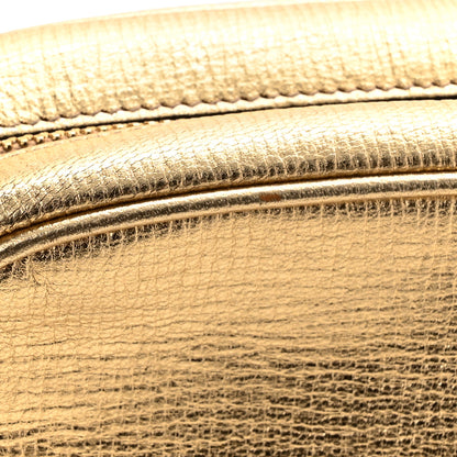 Salvatore Ferragamo Metallic Calfskin City Goncho Crossbody Camera Bag Gold 10 of 11