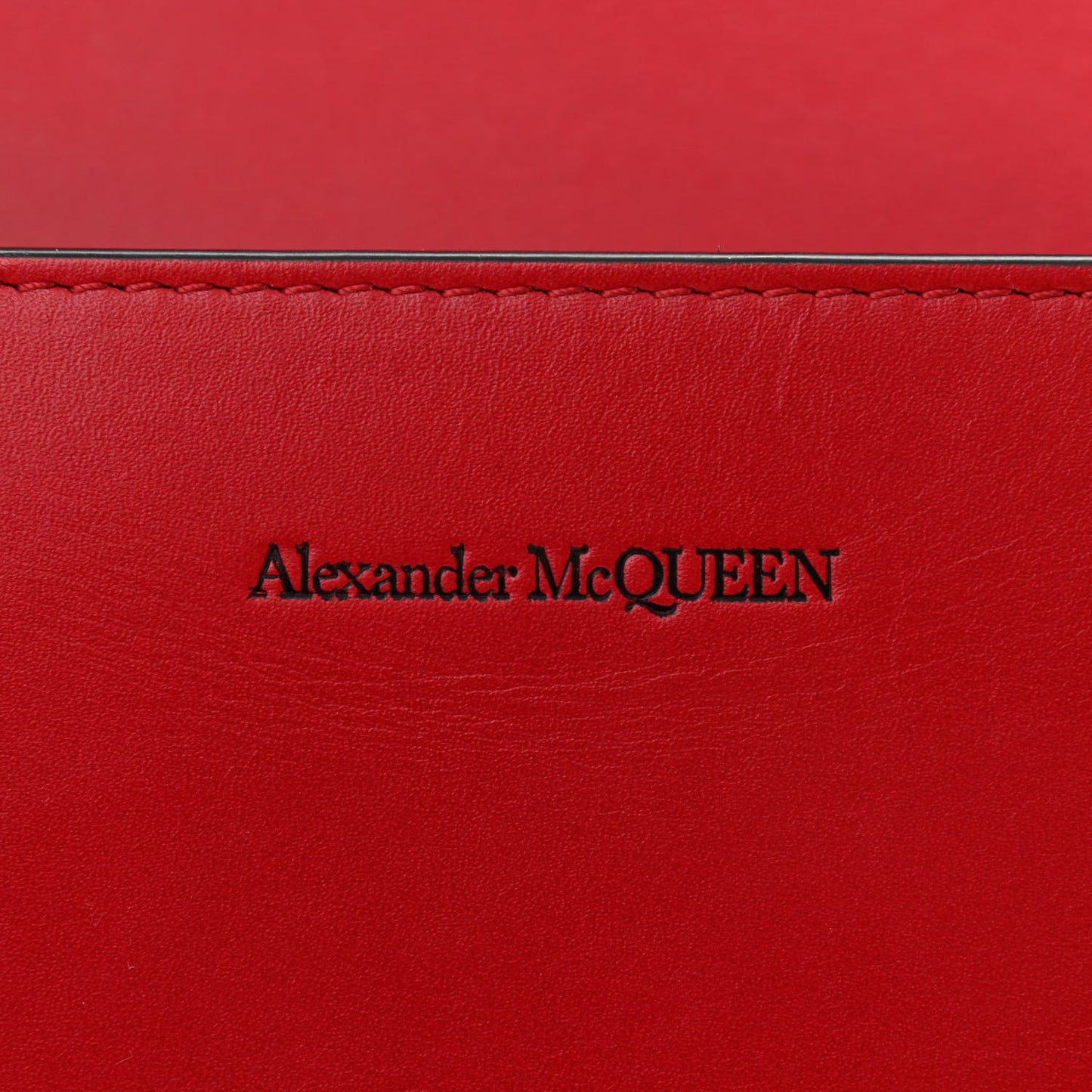 Calfskin Jeweled Knuckle Satchel Red