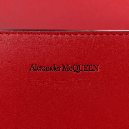 Alexander McQueen Calfskin Jeweled Knuckle Satchel Red 6 of 12