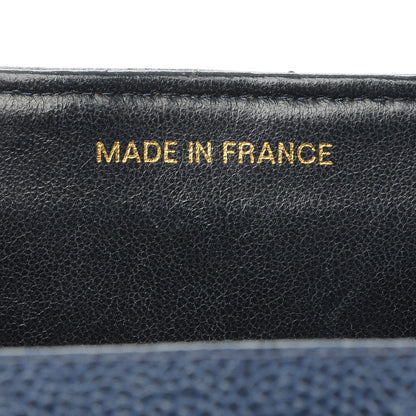 Chanel Caviar Quilted Jumbo Single Flap Blue 8 of 13