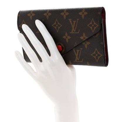 Louis Vuitton Monogram Josephine Wallet Red 2 of 9