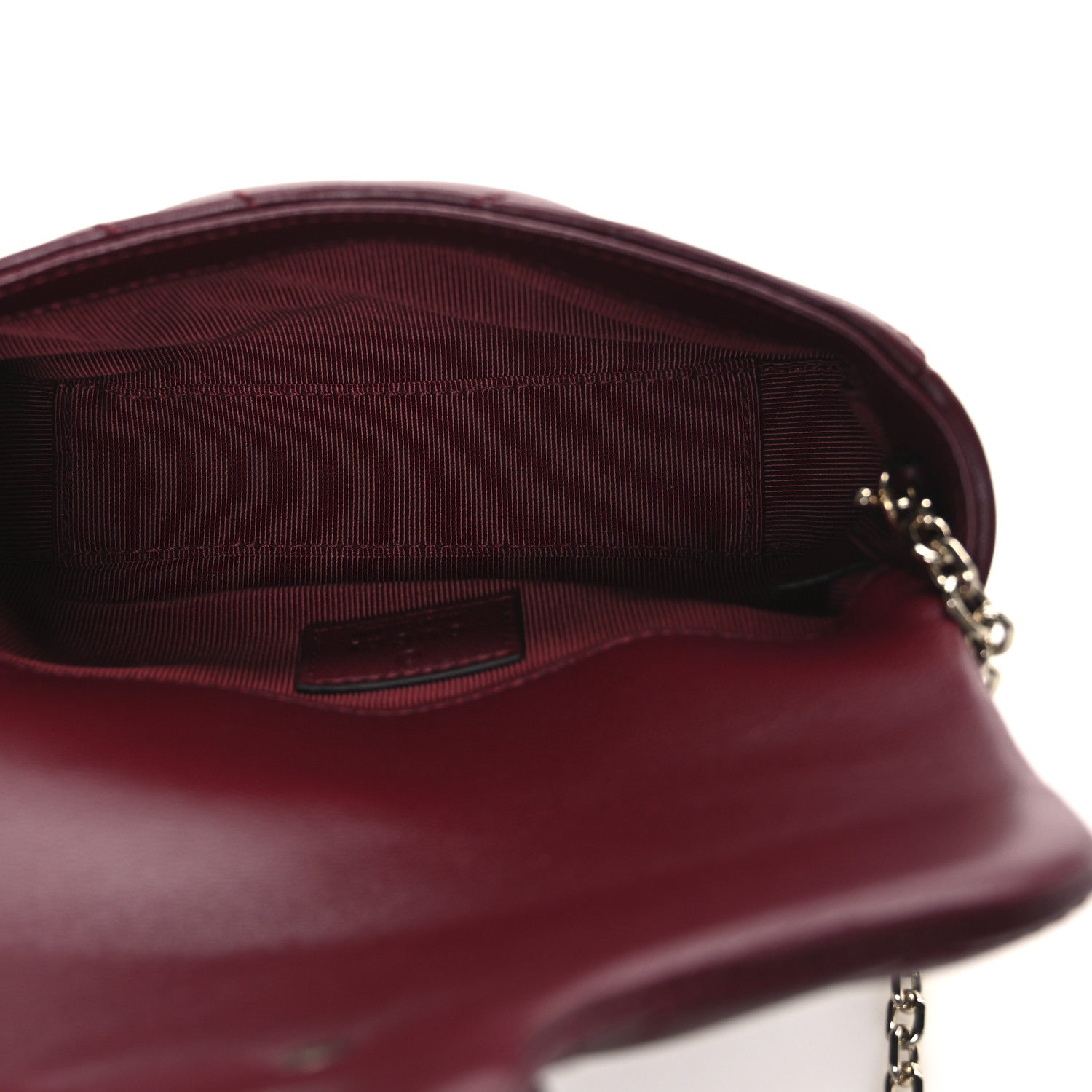 Gucci Lambskin Matelasse Mini GG Marmont Shoulder Bag Rosso Ancora 5 of 10
