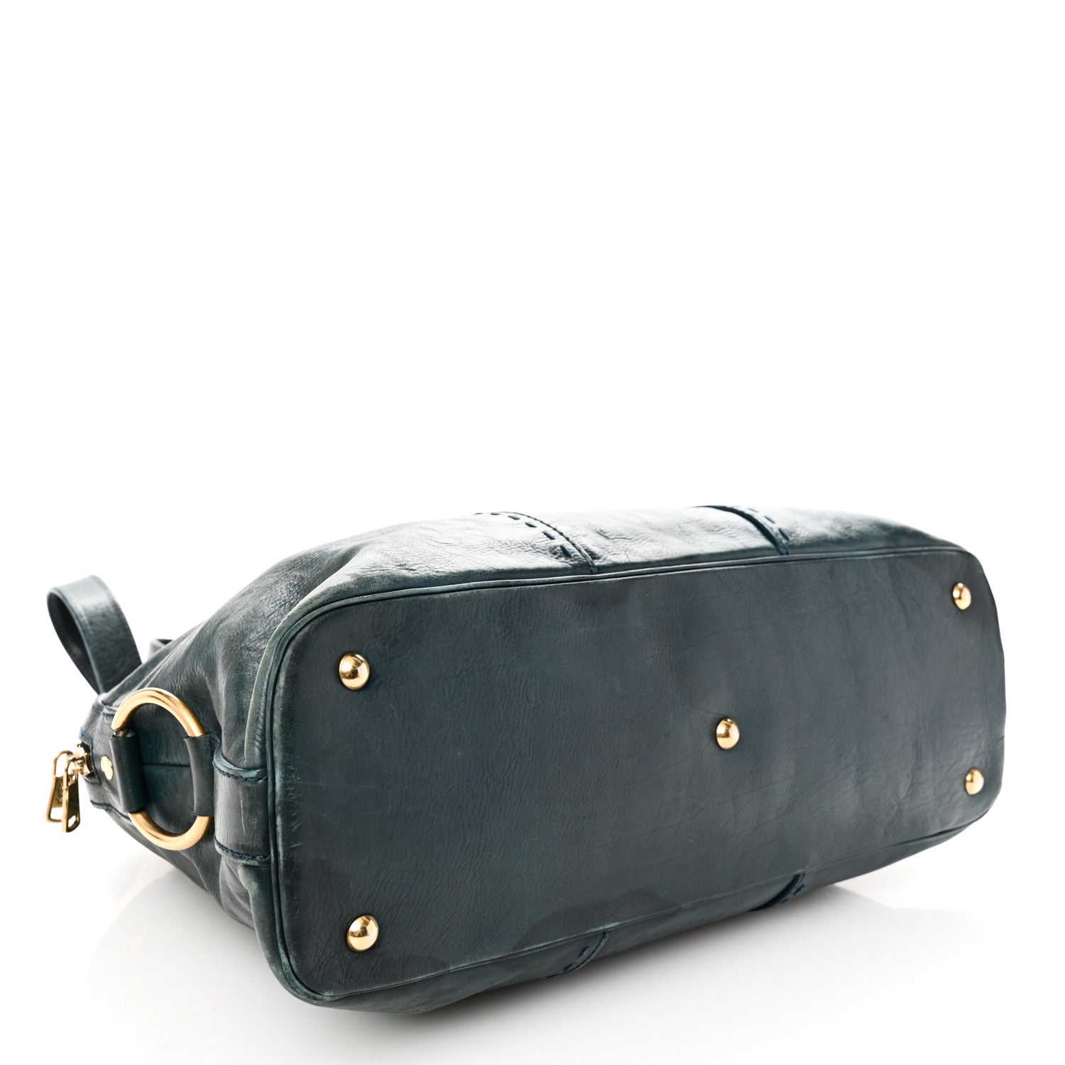 Saint Laurent Calfskin Large Muse Turquoise 4 of 13