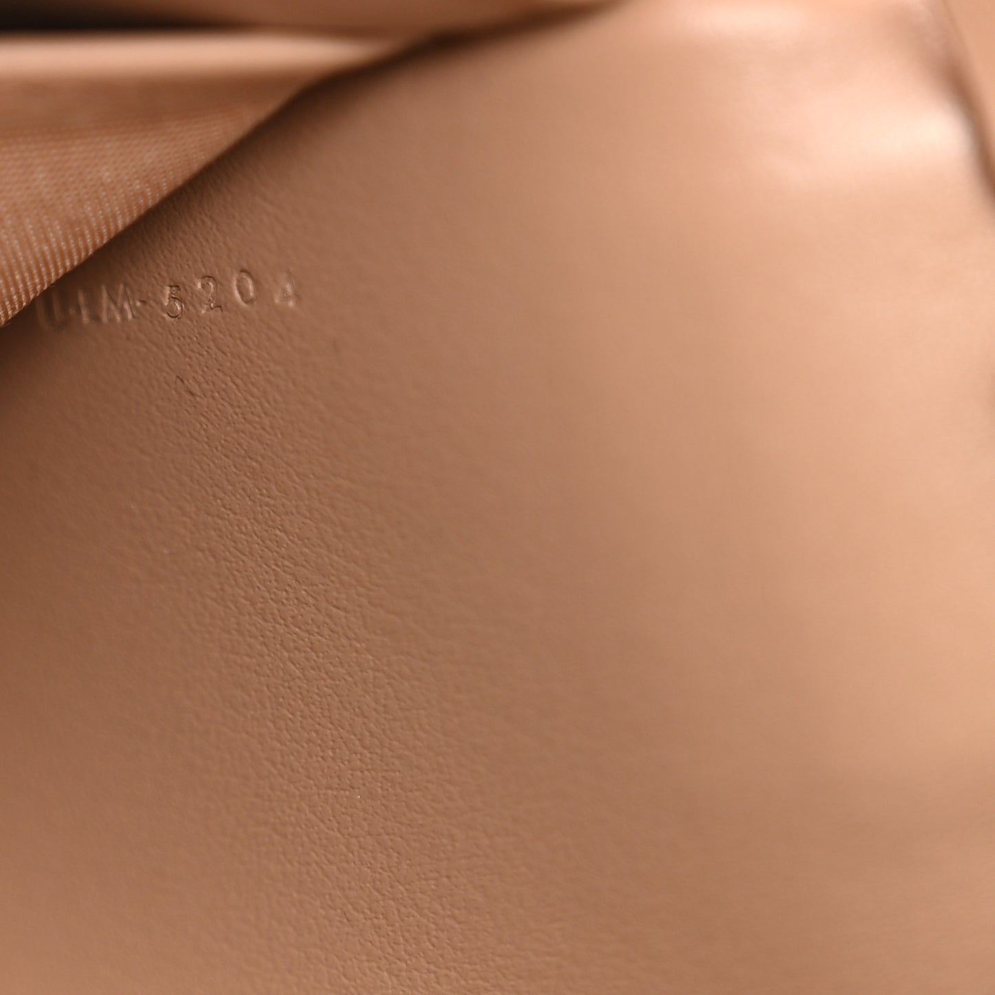 Shiny Calfskin Triomphe Margo Wallet on Chain Smoked Brown