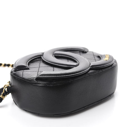 Chanel Lambskin Quilted Coco Midnight Camera Case Black 4 of 11