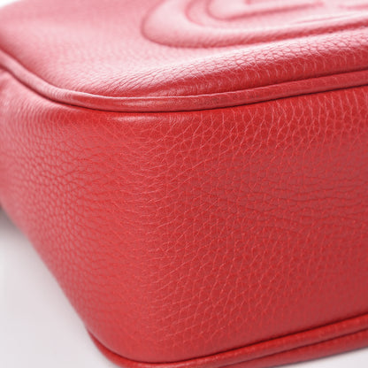 Gucci Pebbled Calfskin Small Soho Disco Bag Vibrant Red 8 of 11