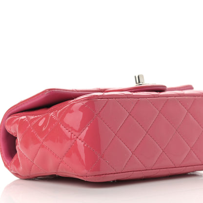Chanel Patent Calfskin Quilted Mini Rectangular Flap Pink 8 of 12