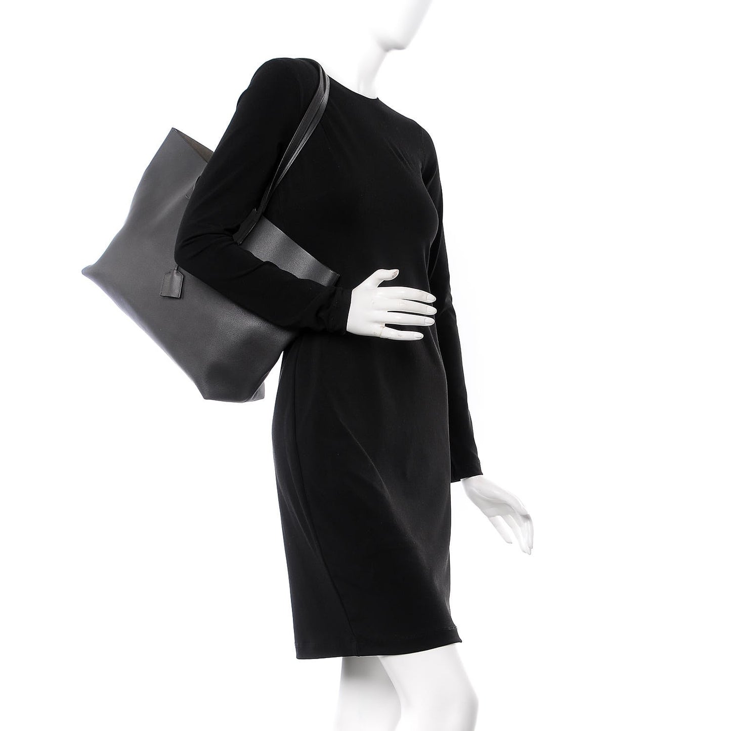 Calfskin Large Shopping Tote Earth