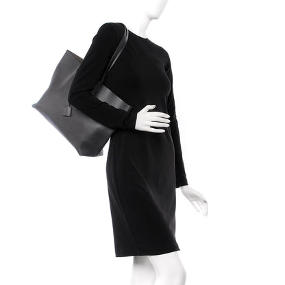Saint Laurent Calfskin Large Shopping Tote Earth 2 of 12