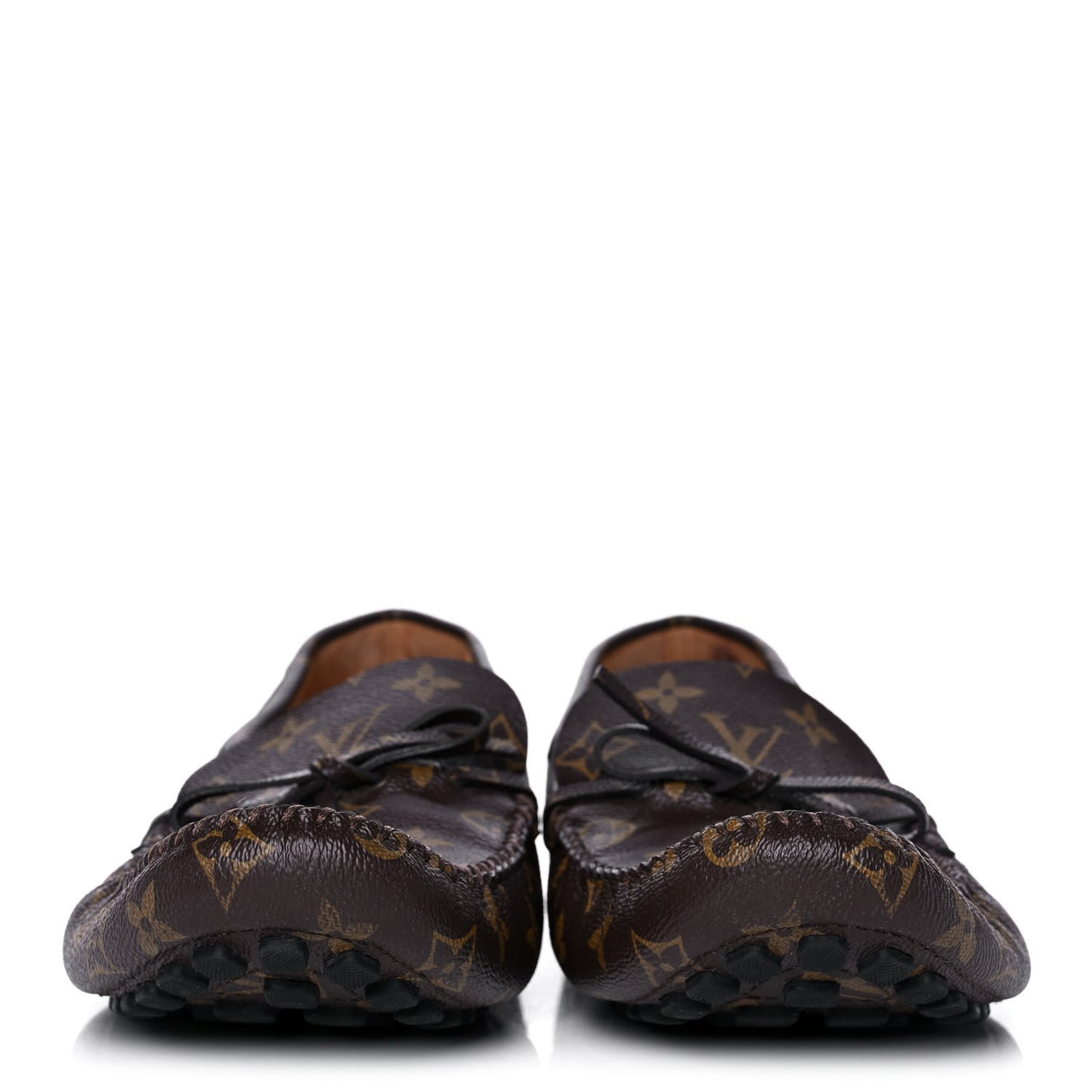 Monogram Mens Arizona Car Shoe Moccasin Loafers 12 Macassar