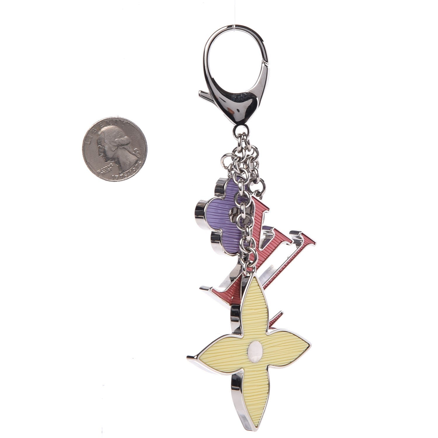 Louis Vuitton Fleur d Epi Bag Charm Pastels 2 of 4