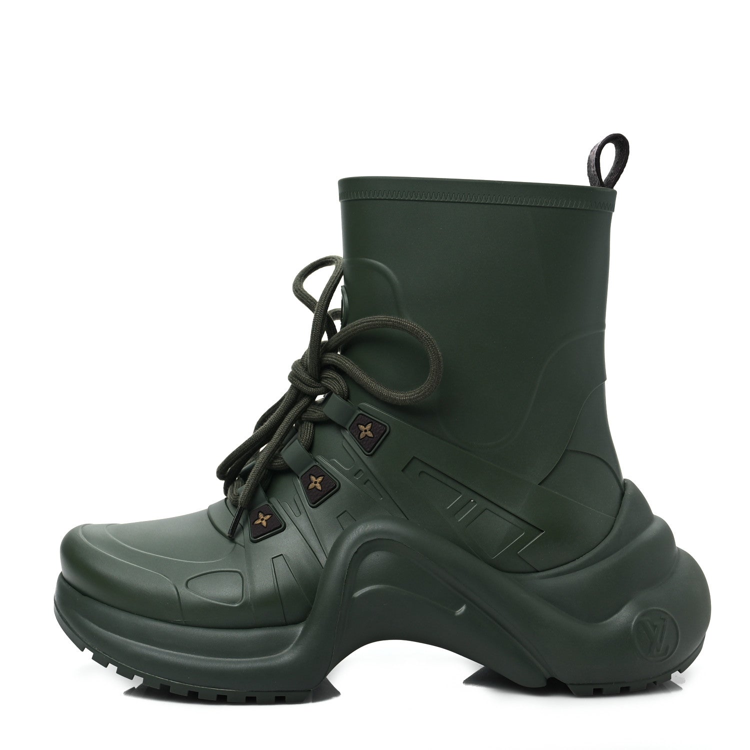 Louis Vuitton Mat Rubber Monogram LV Archlight Sneaker Boots 38 Kaki 1 of 6