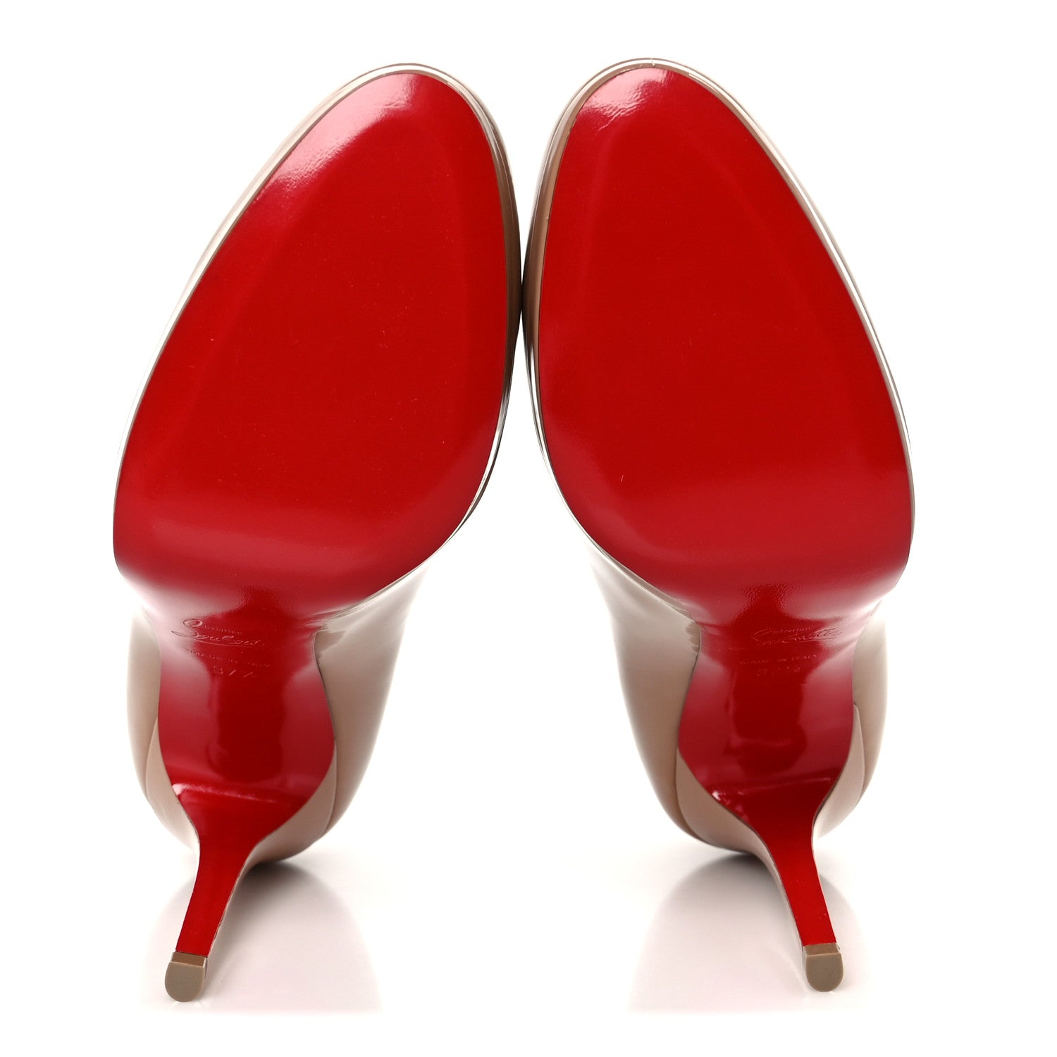 Christian Louboutin Patent New Simple 120 Pumps 37.5 Nude 6 of 9