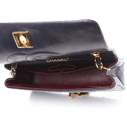 Chanel Lambskin Quilted Mini Flap Navy 5 of 10