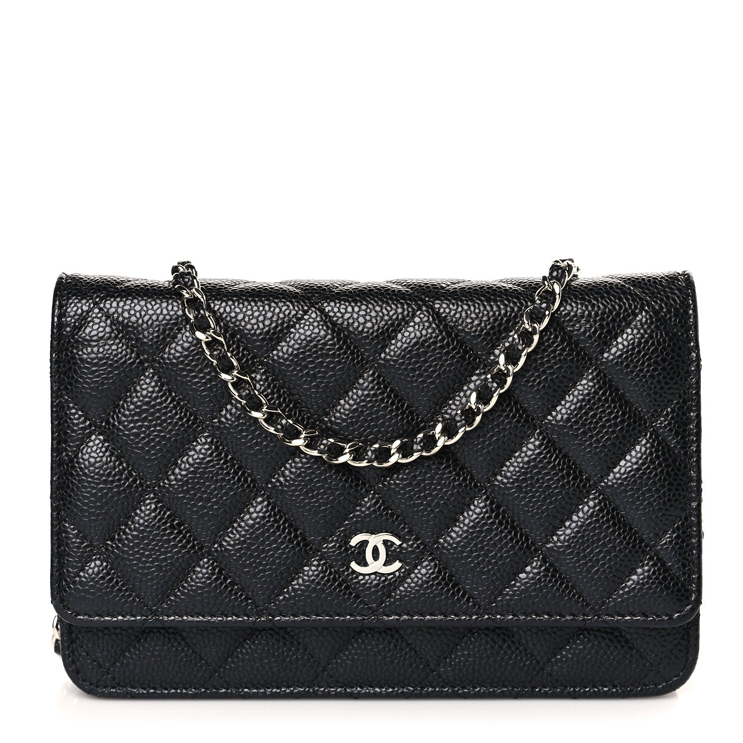 Chanel Caviar Quilted Wallet on Chain WOC Black 1 of 10