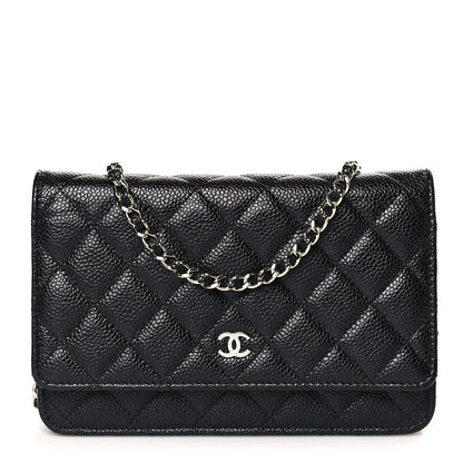 Chanel Caviar Quilted Wallet on Chain WOC Black 1 of 10