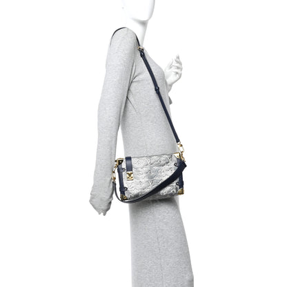 Louis Vuitton Monoglam Side Trunk MM Blue 2 of 9