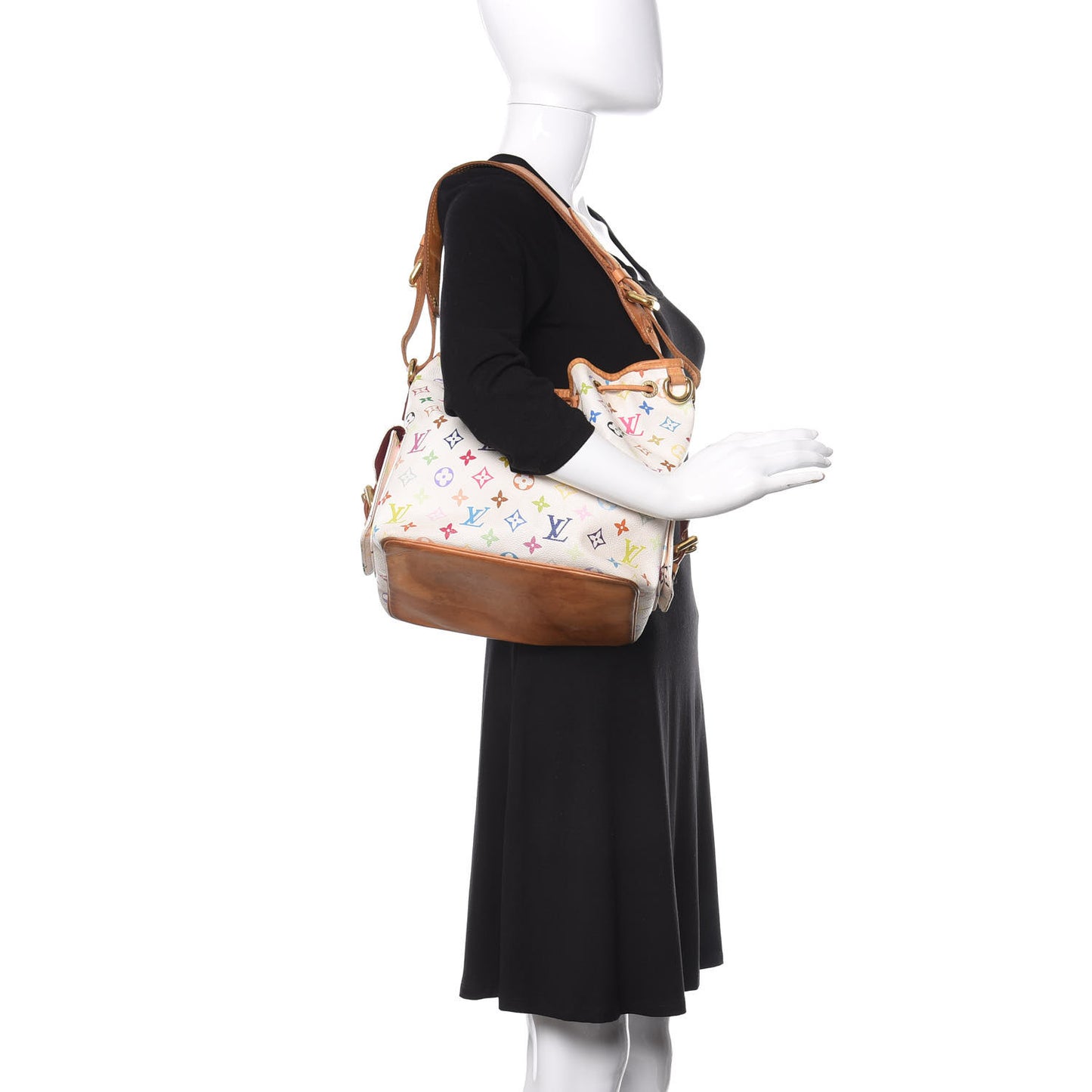 Monogram Multicolor Petit Noe White