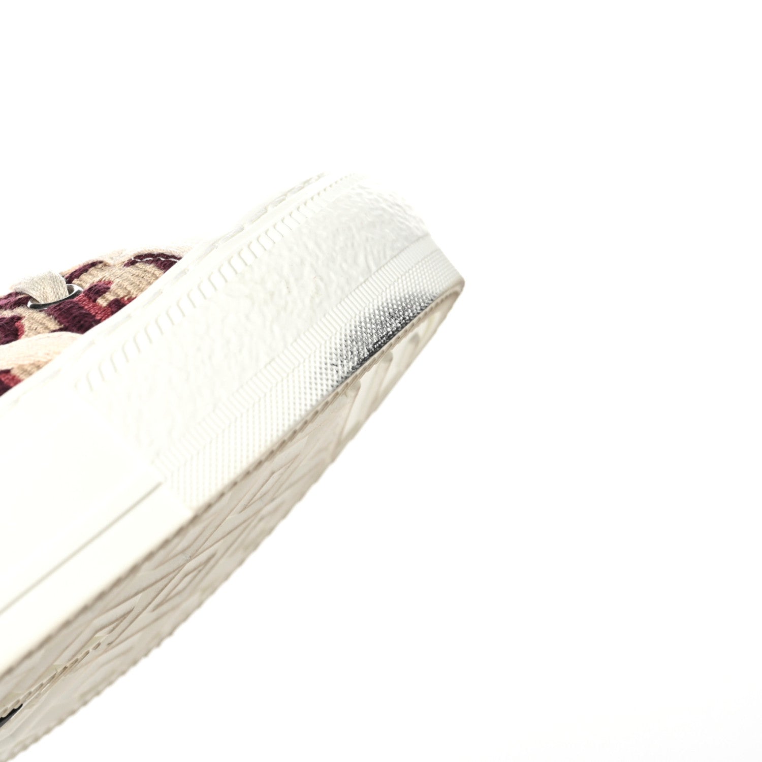 Christian Dior Canvas Oblique Walk'N'Dior Low Top Sneakers 38.5 Deep Amaranth 6 of 9