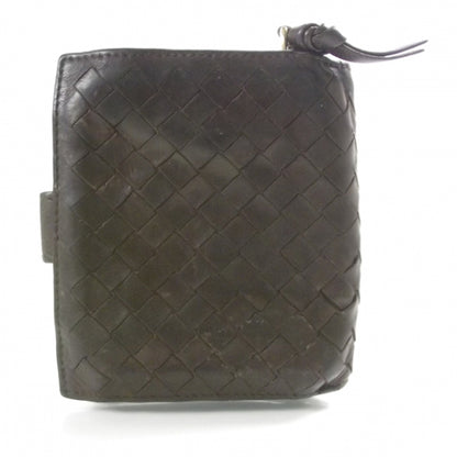 Bottega Veneta Woven Leather French Flap Wallet Ebano 2 of 10