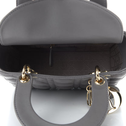 Christian Dior Lambskin Cannage Small My ABCDior Lady Dior Grey 7 of 8