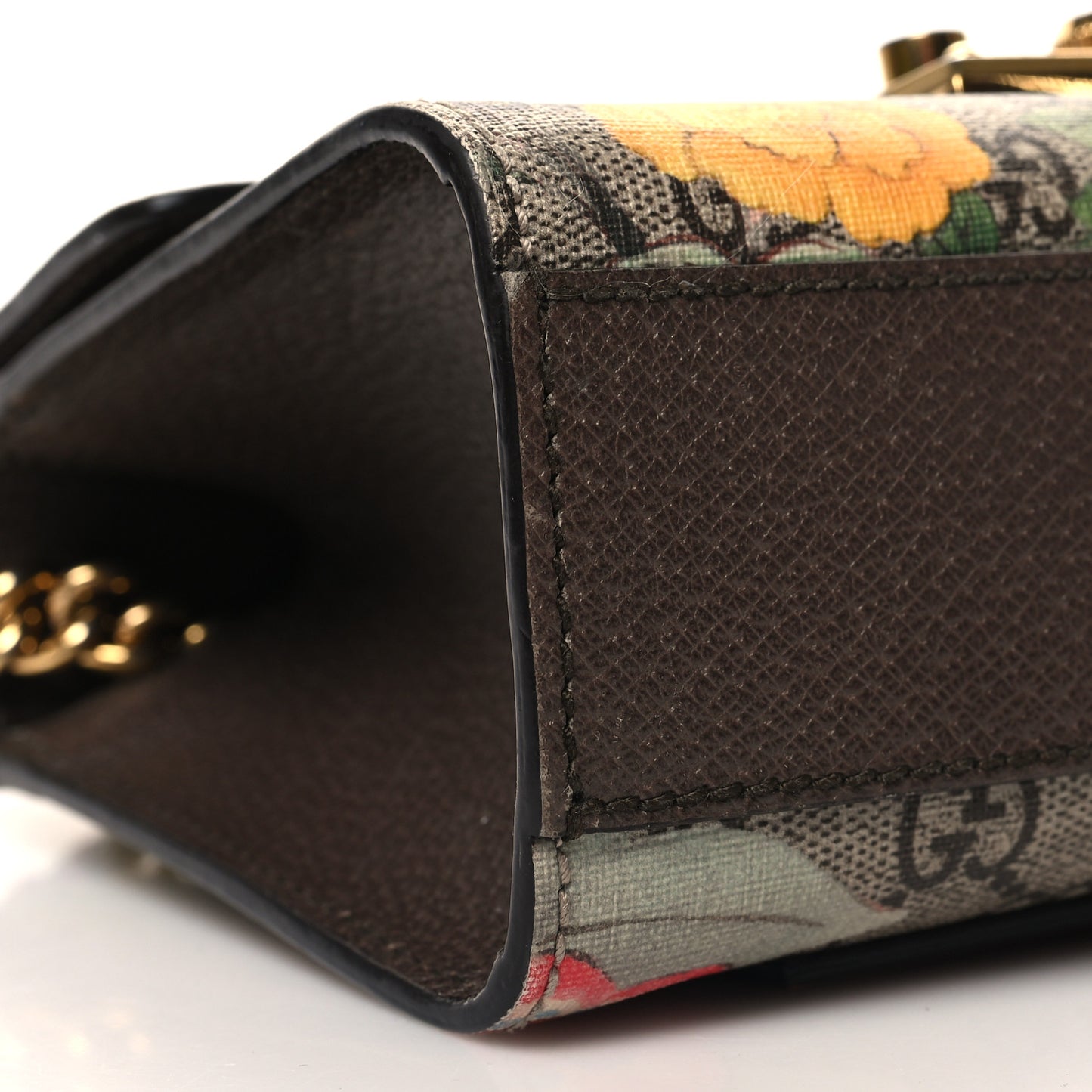 GG Supreme Monogram Tian Small Padlock Shoulder Bag Beige Multicolor New Acero